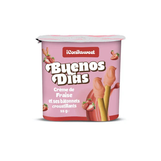 IConiksweet - Buenos Dias - Crème De Fraise Et Ses Bâtonnets Croustillants