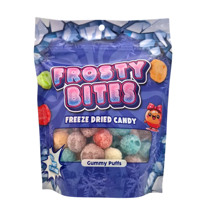 Frosty Bites Freeze Dried Candy Gummy Puffs - Bonbon Lyophilisée
