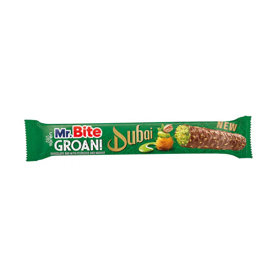 Mr. Bite Groan! Chocolate Bar With Pistachio And Kadayif