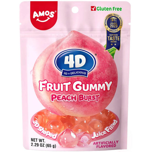 Amos 4D Fruit Gummy Pêche