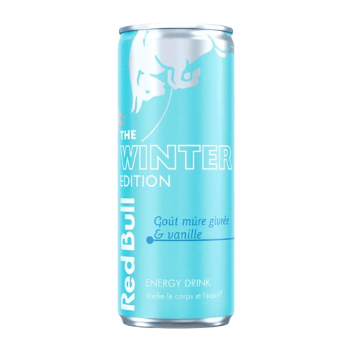 Red Bull Mûre Givrée & Vanille - redbull iced vanilla berry winter Édition 2024/2025