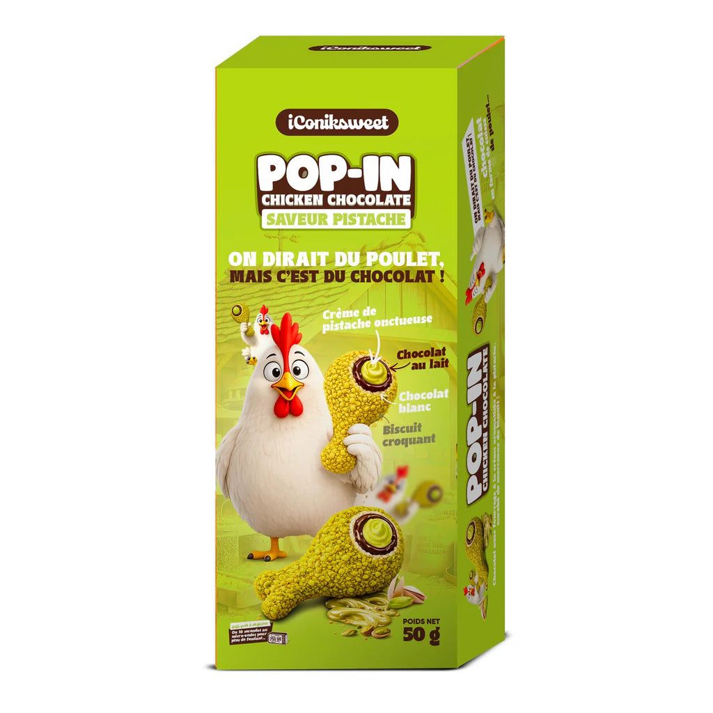 Pop-In Chicken Chocolate - Saveur Pistache