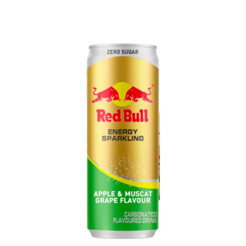 Red Bull Energy Sparkling Apple Muscat Grape Flavour Red Bull Raisin Pomme